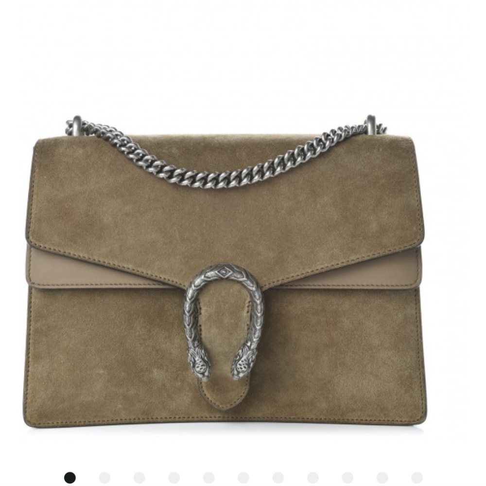 Authentic Gucci Suede Medium Dionysus Shoulder Bag